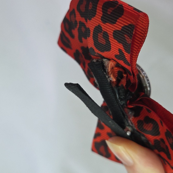 Rocky Horror Frank Furter Hair Bow Leopard Print Scene Queen Y2k Mallcore - Picture 6 of 10